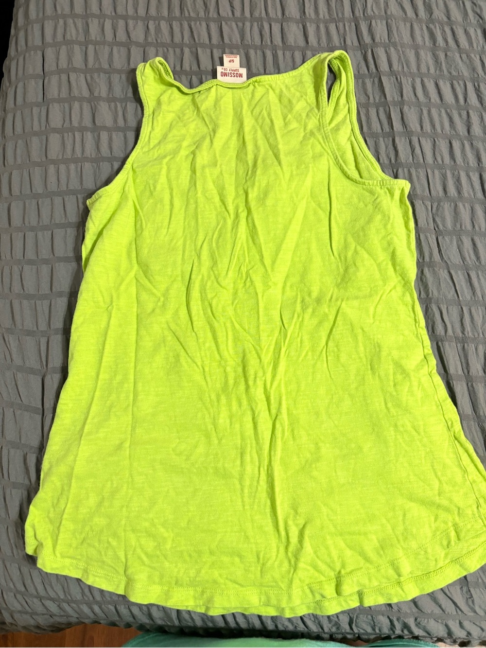 Mossimo Supply Co. Neon Lime Tank Top